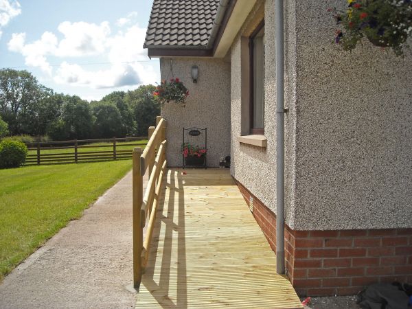 Hardwood Ramp Installation in Edison