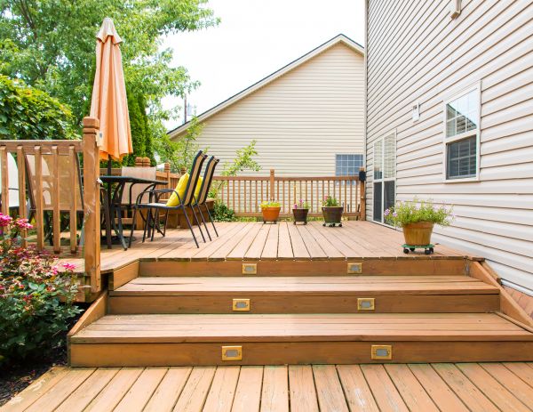 Wooden Patio Installation in Edison