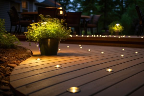 Ground Level Deck Construction in Edison